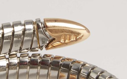 null BULGARI.

Bracelet model SERPENTI in pink gold and steel of tubogas form.

Gross...