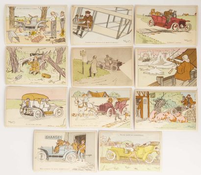 null Harry ELIOTT ( 1882-1959) aux éditions AEC

Ensemble de 11 cartes postales humoristiques...