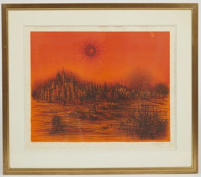 null Jean CARZOU (1907-2000)

Le château soleil orange

Lithographie sur papier japon...