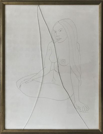 null Norbert TRECA (1926). 

Femme nue pensive

Charnelle étreinte

Femme nue assise...