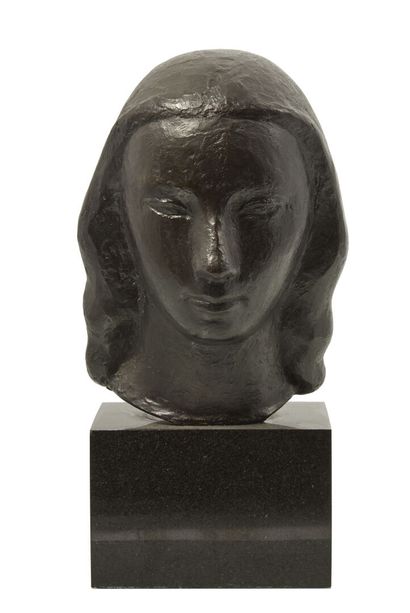 null MARCEL GIMOND (1894-1961)

Tête de jeune femme.

Sculpture en bronze à patine...