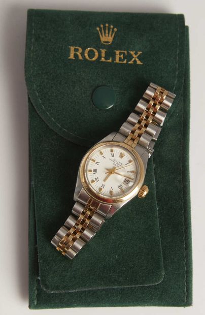 null ROLEX (Lady Date Automatic - Steel and gold plated), circa 1975

Ladies' watch...