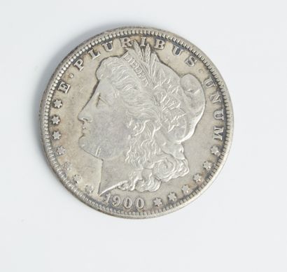 null A silver MORGAN one dollar coin year 1900. Philadelphia.
Weight: 26.7gr
