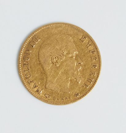 null A 10 francs gold coin year 1859A. 
