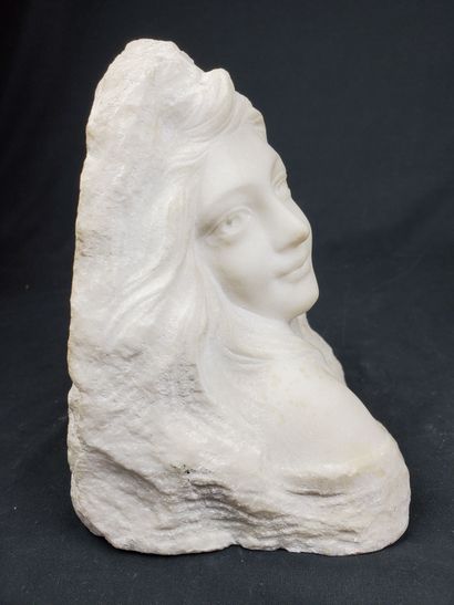 null FAGION (19th-20th)
"Woman in profile
Marble subject
Engraved signature
H 18...
