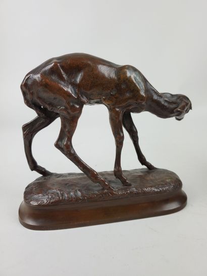 null After Alexander Phimister PROCTOR (1862-1950)
"The fawn
1893
Subject in patinated...