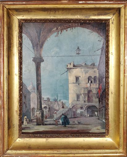 null 20th-century Italian school in the style of Canaletto (1697-1768)
 "Lively Venice...