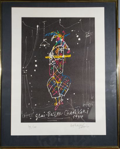 null Herbert LEUPIN (1916-1999)
"Charivari
1994
Lithograph framed under glass 
Signed...