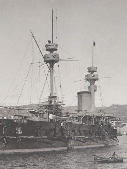 Alfred Noack (1833-1895) Photographe Vues de Gênes. Hommage à l'Amiral Barnaud. Bel...