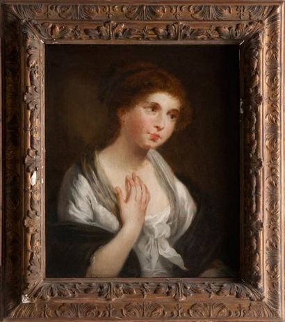 Gabriel GOLSE (1830-1879) Portrait de femme. Huile sur toile. Signée en bas à droite....
