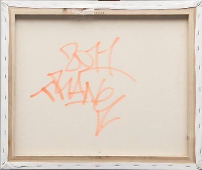 TRANE (1982) Sans titre (2011). Technique mixte sur toile. Signée et datée au dos....