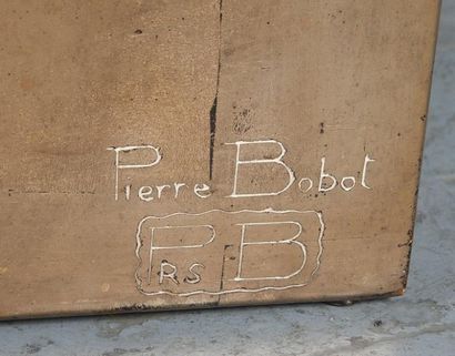 PIERRE BOBOT (1902-1974) Paris au Moyen-Âge: Le Louvre et l'île de la Cité. Important...