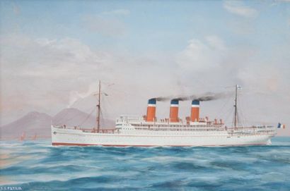 Attribué à Antonio de SIMONE (1851-1907) Patria. Gouache. 44 x 66 cm