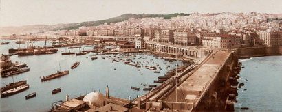 Photographie du port d'Alger par Arnold VOLLENVEIDER...