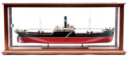 null Maquette du cargo «Marie Louise» de la cie Naviguation Mixte 98 x 23 cm