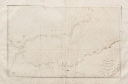  Carte méridionale d'Espagne pour le service des vaisseaux français 1793 87 x 55...