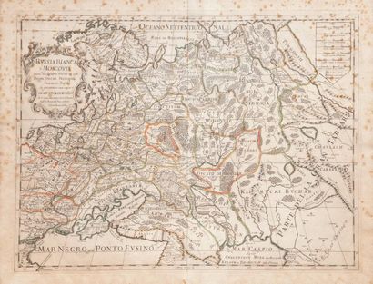 Carte de la Russie 1688. 47 x 60,5 cm