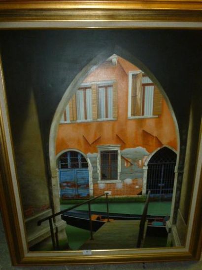 Angelo MOZZICONACCI (1939) Venise Huile sur toile Signée, située et datée 1987 au...