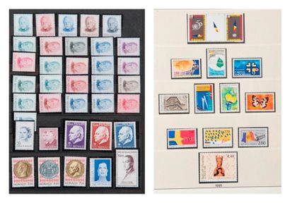 null ANDORRE Collection entre les années 1989/2009, timbres-poste neufs sans charnière...