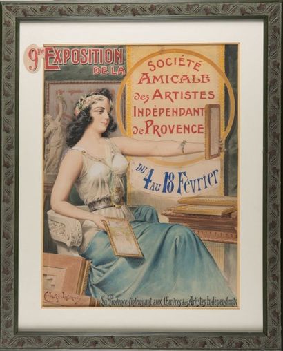 Emmanuel COULANGE-LAUTREC (1824-1898) La Provence s'intéressant aux oeuvres des artistes...