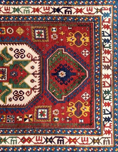 null TAPIS LORI PAMBAK KAZAK / Sud-Ouest du Caucase, 19ème s. (213 cm. x 168 cm.)...