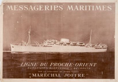 Maréchal Joffre messageries maritimes Ligne du proche orient Marseille Alexandrie...