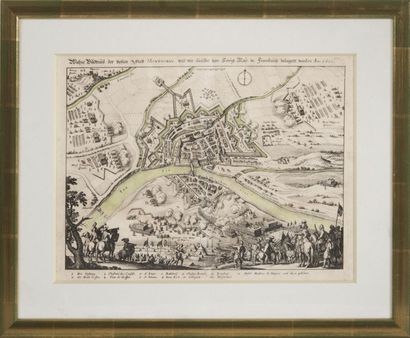 null Plan de la ville de Montauban XVIIIème siècle 27 x 34 cm