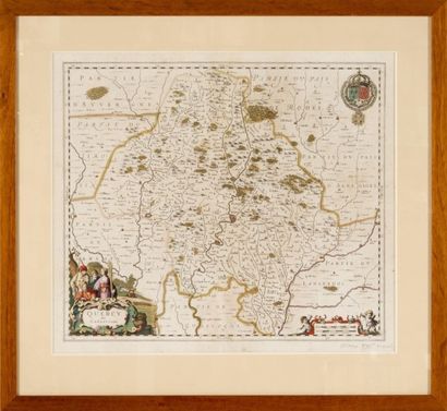 null Carte géographique du Quercy par Blaeu XVIIIème siècle. 42 x 50 cm