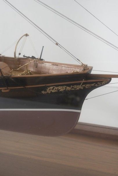 null Maquette de bateau mixte 57 x 109 x 30 cm
