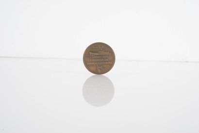 null Compagnie générale transatlantique Médaille commémorative du Paquebot Fland...