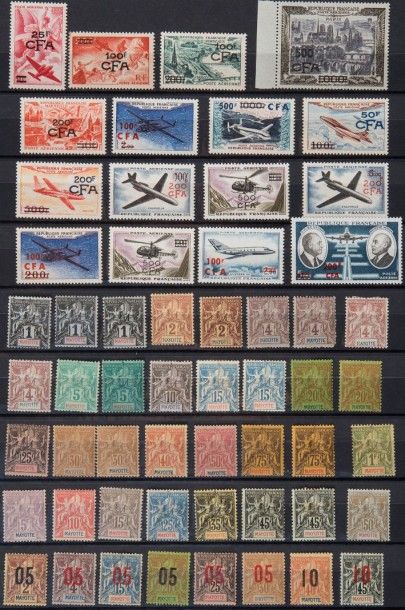 null Réunion 1885/1974 et Mayotte 1892/2011
Collection de timbres-poste oblitérés...