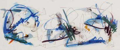 ARA BOHCALI (BRA/1961) Out of the Blue, 2011

Acrylique, encre et aquarelle sur papier

21...