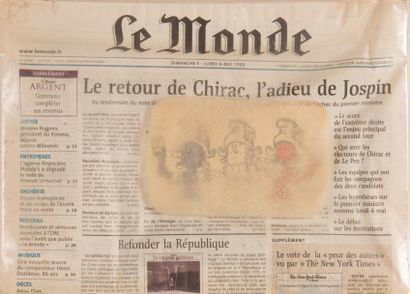 SÉBASTIEN LE GUEN (FRA/1971) Le Monde Pansé, 2002

Collage de résine sur papier journal

23...