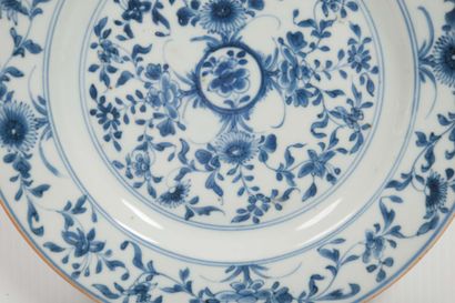 null Paire d’assiettes en porcelaine bleu blanc

Chine, XVIIIème siècle?

A décor...