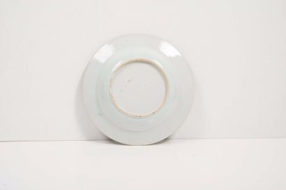null Suite de deux assiettes en porcelaine bleu blanc

Chine, XVIIIème siècle

L’une...