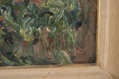 null René SEYSSAUD (1867-1952)

La sarcleuse. 1900.

Huile sur toile.

Signée en...