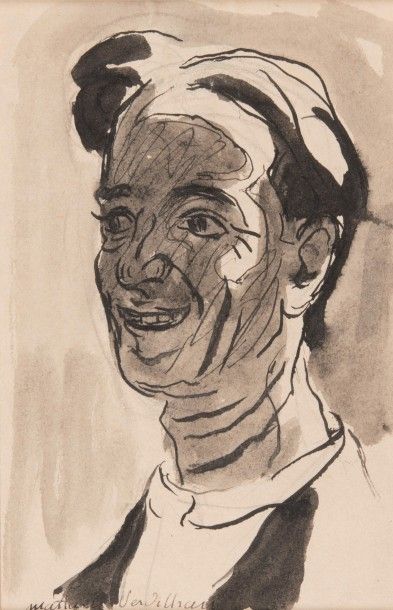 null Louis Mathieu VERDILHAN

(1875-1928)

Autoportrait.

Lavis d’encre sur papier.

Signé...