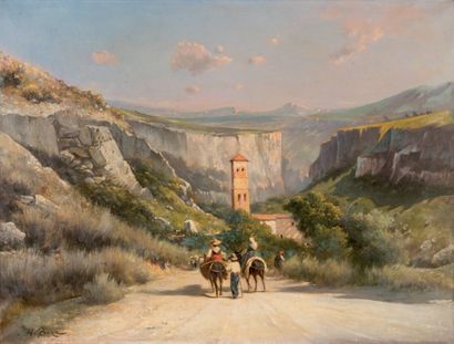 null Honoré BOZE (1830-1908)

Chemin animé en Provence.

Huile sur toile. Signée...