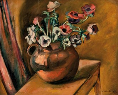 null Émile Othon FRIESZ (1879-1949)

Bouquet d’anémones.

Huile sur toile.

Signée...