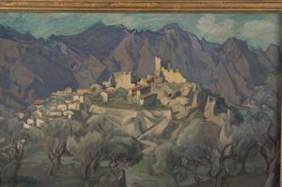 null Franz Martin LÜNSTROTH (1880-1956)

Village dans la Drôme.

Huile sur toile.

Signée...