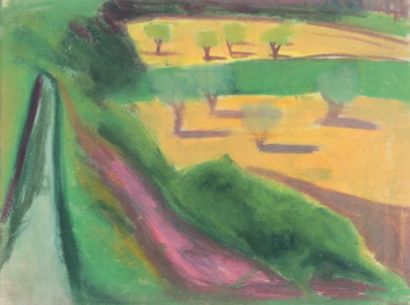 null Gabriel LAURIN D’AIX (1901-1973)

Paysage provençal.

Pastel.

39 x 52 cm.