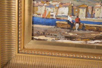 null Gustave VIDAL (1895-1966)

Le port de Cassis. Huile sur toile. Signée en bas...