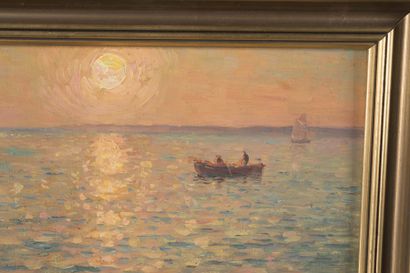 null Charles Louis E. SIGNORET (1867-1932)

Bateaux en mer.

Huile sur toile.

Signée...