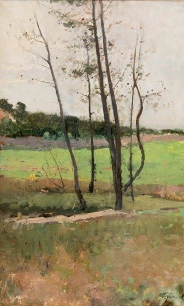 Émile GIRAUD (1850-1918)

Paysage aux arbres.

Huile...