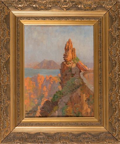 null Édouard CREMIEUX (1856-1944)

Calanques de Piana. 1923.

Huile sur panneau.

Signée...