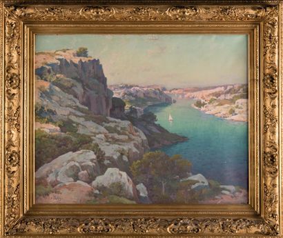 null Antoine PONCHIN (1872-1934)

La calanque de Port-miou, Cassis.

Huile sur toile.

Signée...