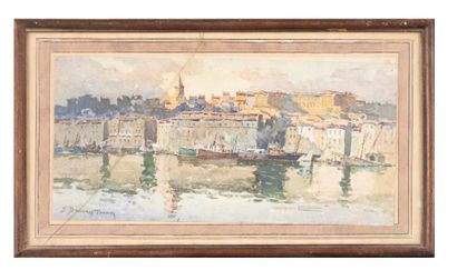 null Sauveur BERNAY-THERIC (1874-1963)

Le vieux port de Marseille.

Aquarelle. Signée...