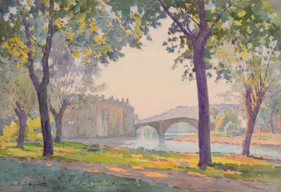 null Casimir RAYMOND (1870-1955)

Sous-bois au bord de la rivière.

Aquarelle.

Signée...