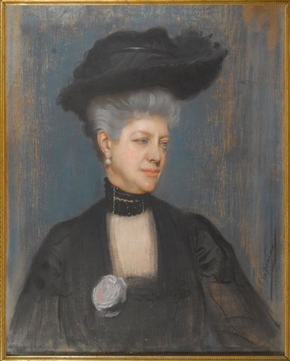null ANTONIO de LA GANDARA (Paris 1861 - 1917)

Portrait de Pauline Duval (1833-1926)

Pastel...