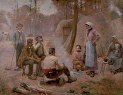 null ADRIEN MOREAU (1843-1906)

Le déjeuner des bûcherons

avec le cachet indistinct...